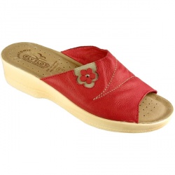 Fly Flot Female Maisie Leather Upper Leather Lining Comfort Small Sizes in Red