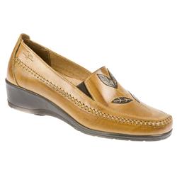 Female Rebecca Leather Upper Leather Lining Casual Shoes in Tan