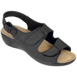 Female Sofia Leather Suede Upper Leather Lining Casual in Black