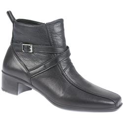 Fly Flot Female Tilly Leather Upper Leather Lining Ankle in Black