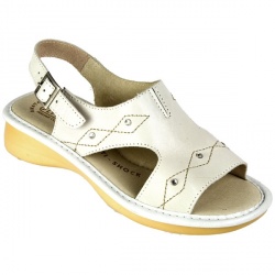 Fly Flot Womens Alisha Leather Upper Leather Lining Comfort in White