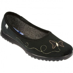 Fly Flot Womens Buddleia Textile Upper Textile Lining Christmas in Black