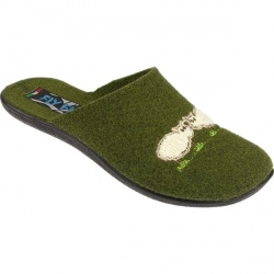 Fly Flot Womens Misty Textile Upper Textile Lining Comfort House Mules and Slippers in Green