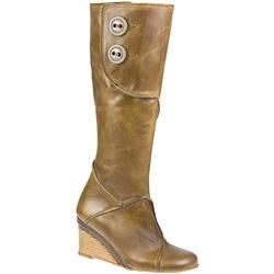Fly London Female Lest Leather Upper Textile Lining Fashion Boots in Camel