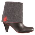 FLY LONDON fit felt turnover cuff ankle boot