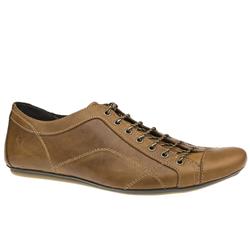 Fly London Male Mars Leather Upper Fashion Trainers in Brown, White