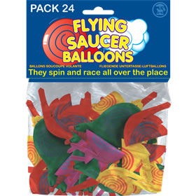 Saucer Balloons Bulk Pk