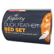 Fogarty Feather bed in a bag set 10.5 Tog, King