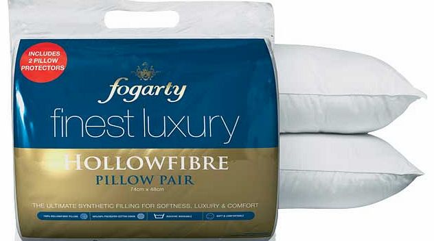 Finest Luxury Fibre Pair of Pillows