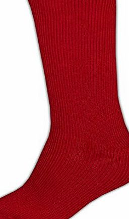 FOI INDUSTRY 2.3 TOG Extra Warmth Heat Thermal Brushed Sock For Unisex Mens Boys Ladies Girls (UK 4-7 Red)