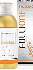 Follione  Shampoo for Hair Growth and Recovery. Regrows Hair in 2 Minutes a Day. Reverse Hair Loss Without Changing Your Routine.
