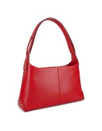 Classy Red Italian Leather Handbag