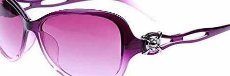 FOONEE Fashion Vintage Ladies Hollow Out Large Sunglasses,Purple