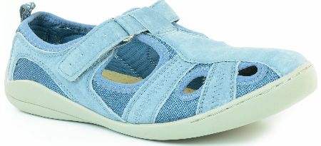 FOOT THERAPY Bess Blue Suede Shoe