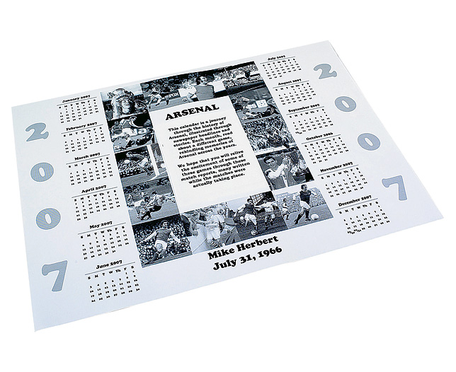 club Calendar - Tottenham