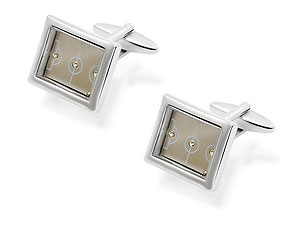 Football Pitch and Ball Game Cufflinks 015140
