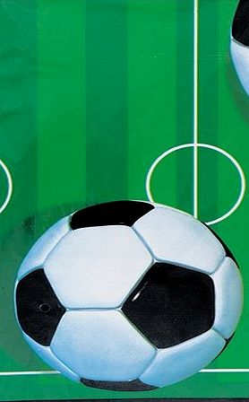 Football Plastic Tablecloth, 7ft x 4.5ft