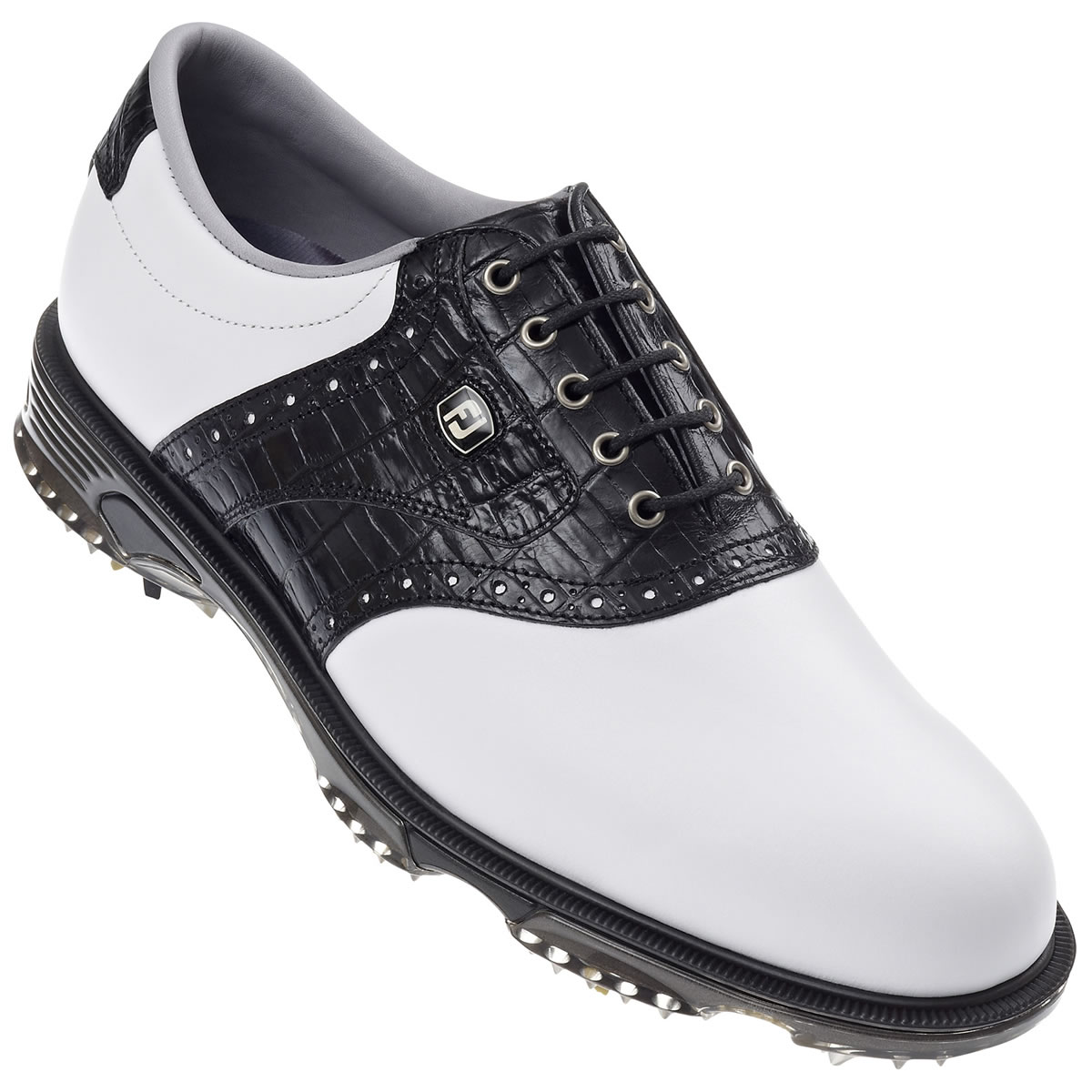 FootJoy DryJoys Tour Golf Shoes White/Black #53767