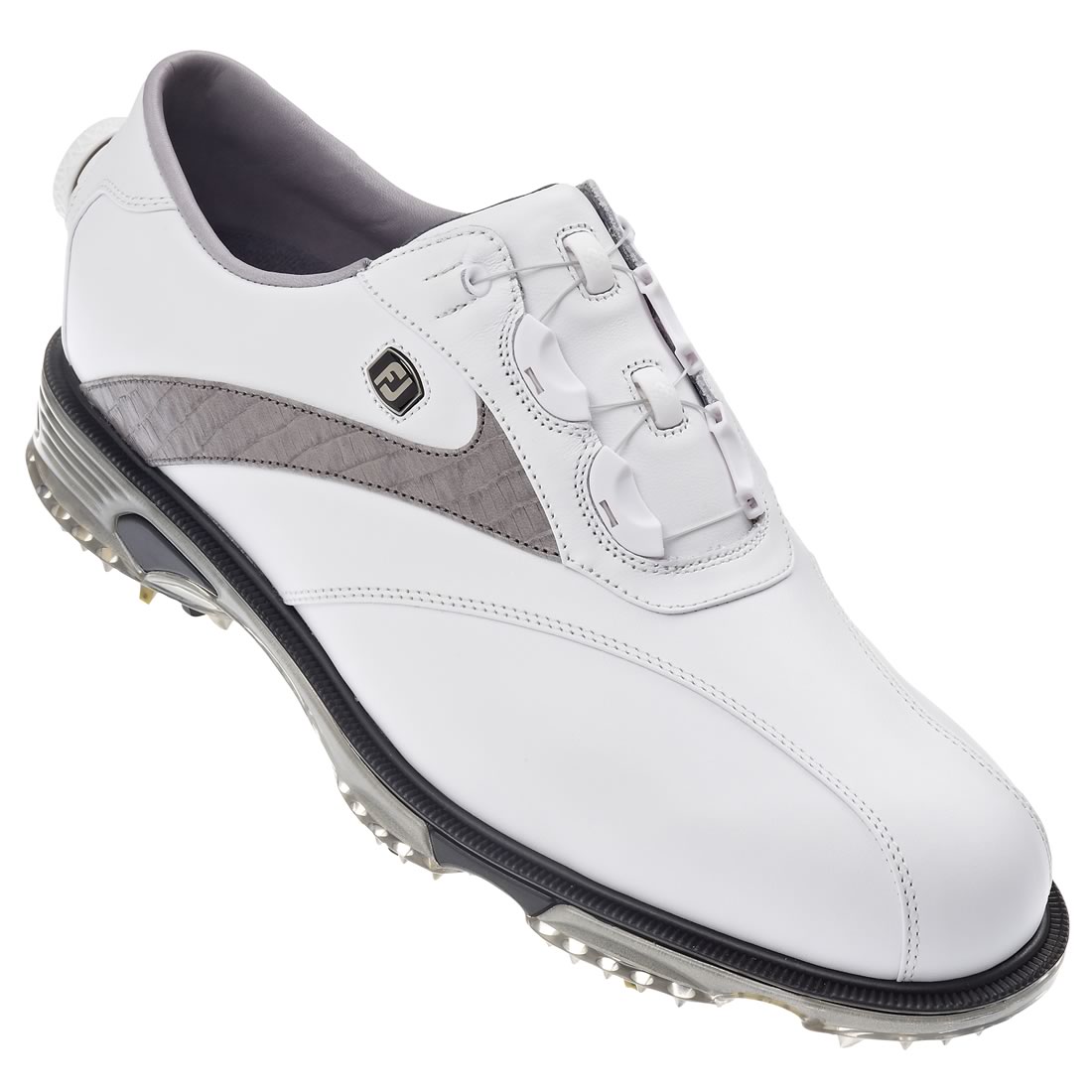 FootJoy Dryjoys Tour Golf Shoes White/Grey #53719