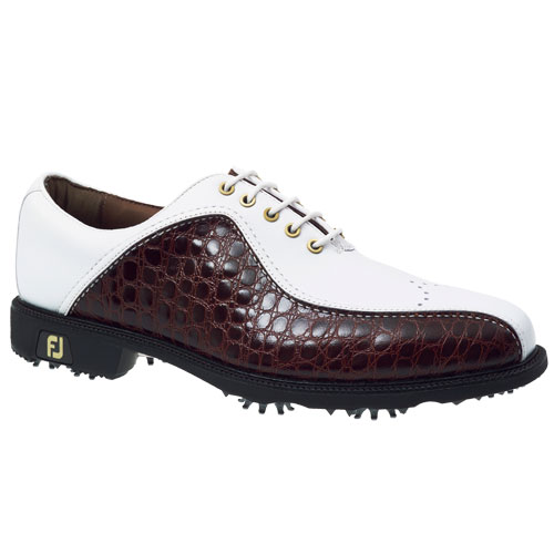 Footjoy FJ Icon Golf Shoes White/Chestnut/Mini