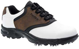 Greenjoys White/Brown 45433 Golf Shoe