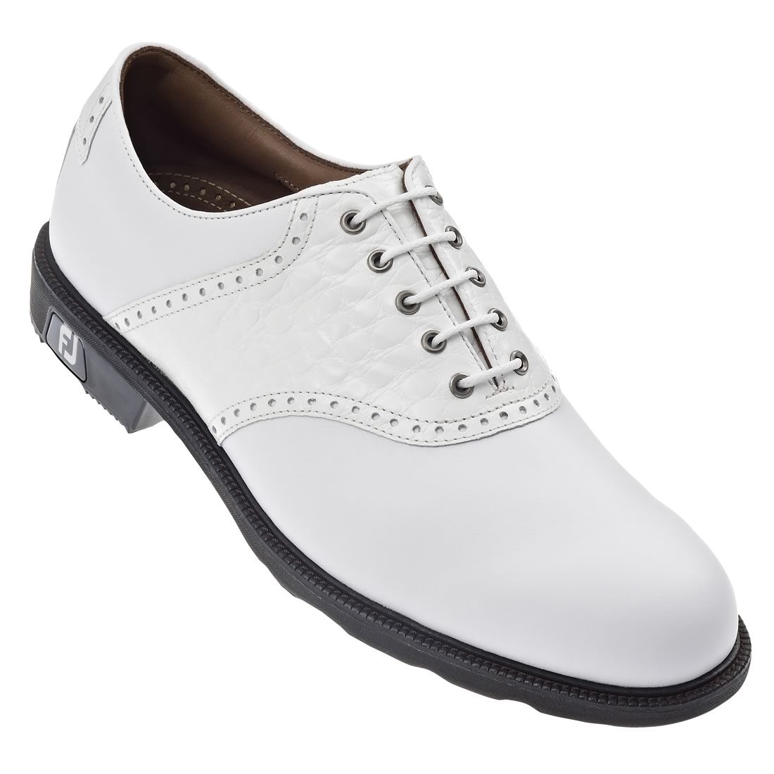 FootJoy Icon Golf Shoes White/White Croc #52107