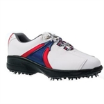 Junior Golf Shoe (White/Red/Blue) 45062-1