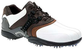 Footjoy LT Series White Smooth/Fudge Tumbled/Taupe Smooth Underlay 54705 Golf Shoe