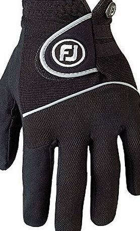 Footjoy RainGrip - Golf Gloves Right and Left Hands Color: Black Size: L