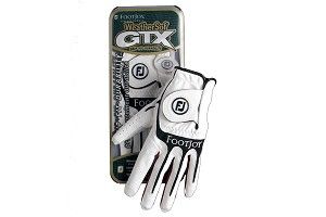 Footjoy WEATHERSOF GTX LADIES GOLF GLOVE RIGHT HAND PLAYER / WHITE/SILVER / LARG