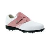 Footjoy Womens AQL Golf Shoes (white/pink)