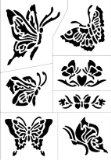 Art Tattoo Stencil - Butterflies (AT-26)