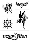 For Now Art Tattoo Stencil - Fantasy (AT-E03)