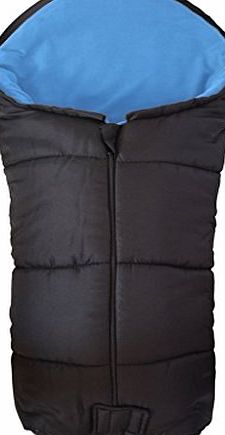 For-your-Little-One Deluxe Footmuff / Cosy Toes Compatible with Graco Evo Pushchair Blue