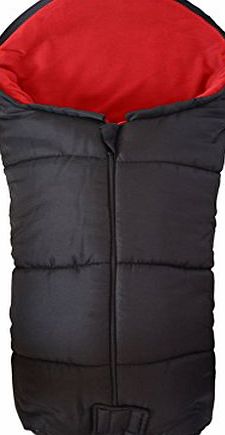For-your-Little-One Deluxe Footmuff / Cosy Toes Compatible with Graco Evo Pushchair Red