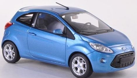 Ford Ka II, met.-blue , 2009, Model Car, Ready-made, Minichamps 1:43