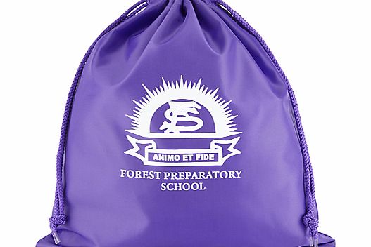 Forest Preparatory School Unisex Shoe Bag, Purple