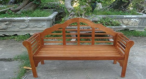 forestfox Solid Hardwood Lutyens Bench. Garden Furniture. Acacia Wood. Beautifully Shaped.