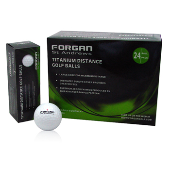 Forgan Golf Ti Distance 24 Balls CHOICE OF COLOURS