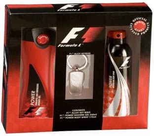 Formula 1 Alloy Key Ring Gift Set (Mens Fragrance)