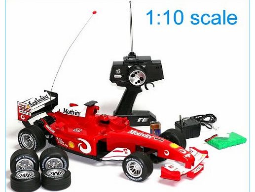 Formula 1 Amazing Remote Control Formula One Race Car YOU CAN RACE TWO F1 CARS TOGETHER (Red)