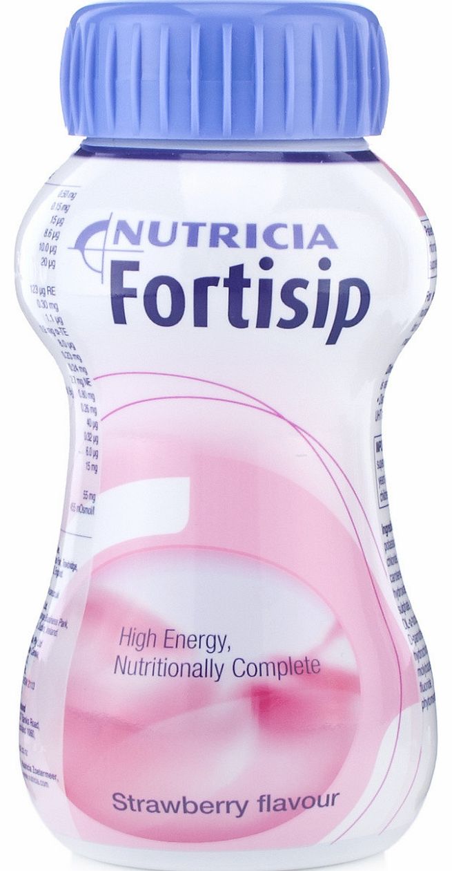 Fortisip Feeding Supplement Bottle Strawberry