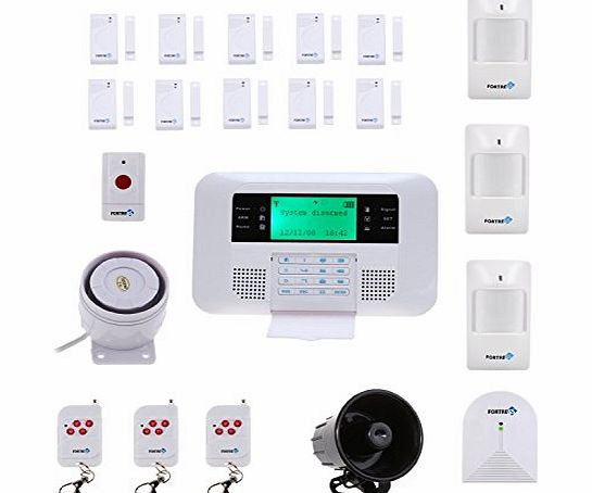 Fortress Security Store (TM) GSM-E Wireless Cellular GSM Home Security Alarm System DIY Kit with Auto Dial
