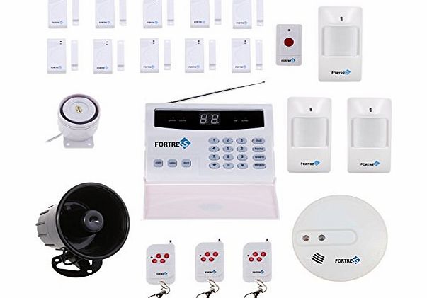 Fortress Security Store (TM) S02-D Wireless Home Security Alarm System Kit with Auto Dial, Outdoor Siren and Smoke Detector