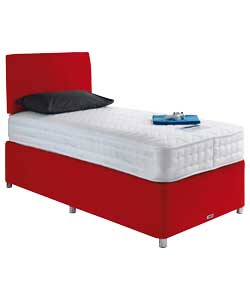 Forty Winks Orlando Single Divan Bed - Red