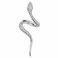 18K Gold Diamond Snake Pendant