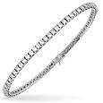 18K White Gold Four-Prong Diamond Tennis Bracelet