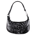 Forzieri Black Flower Evening Bag
