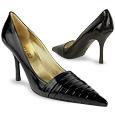 Black Italian Patent Leather Pump Shoes