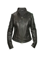 Black Natural Leather Motorcycle Jacket